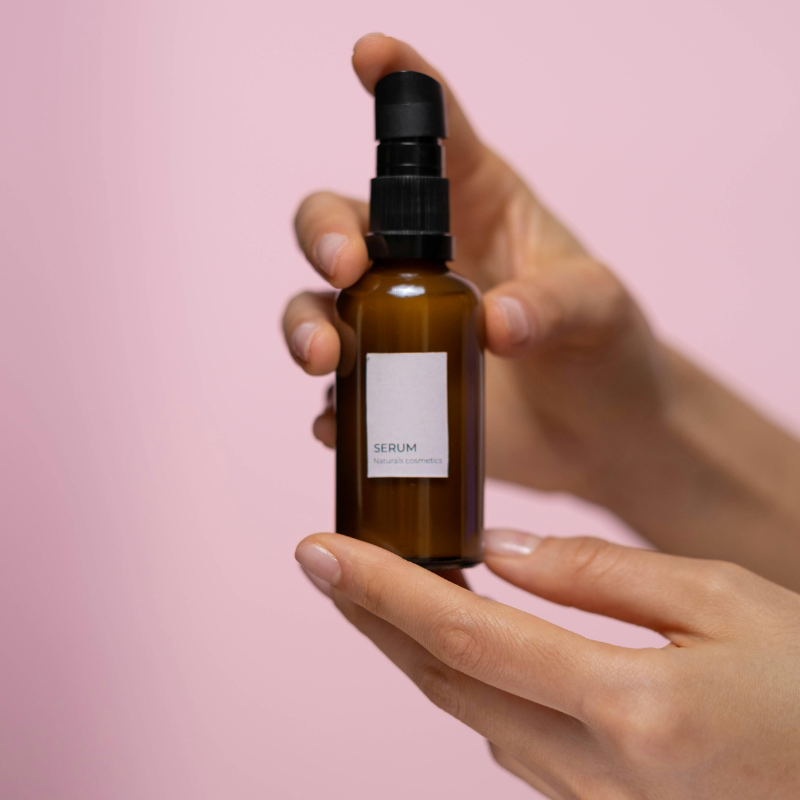 healthy glowing skin after using niacinamide serum